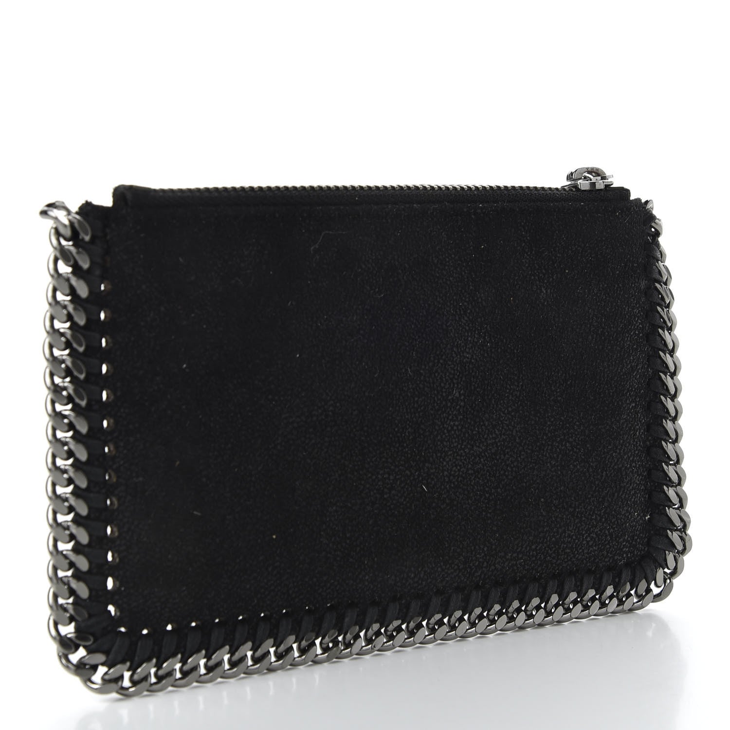Stella McCartney Shaggy Deer Falabella Zip Pouch Black 3 of 6