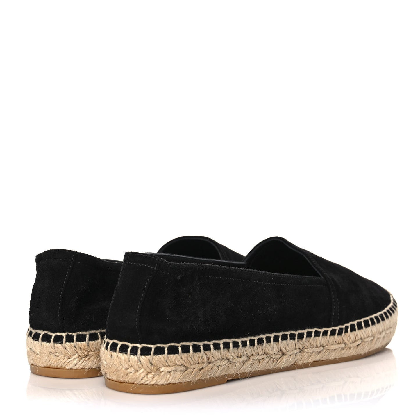 Suede Monogram Espadrilles 37.5 Black