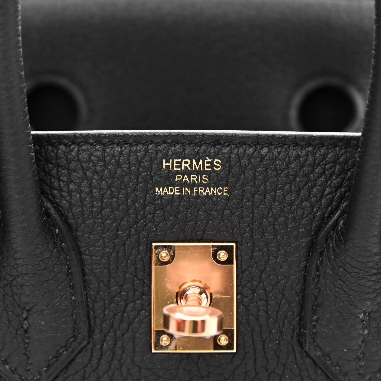 Hermes Togo Birkin 25 Black 6 of 12