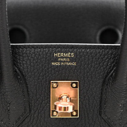 Hermes Togo Birkin 25 Black 6 of 12