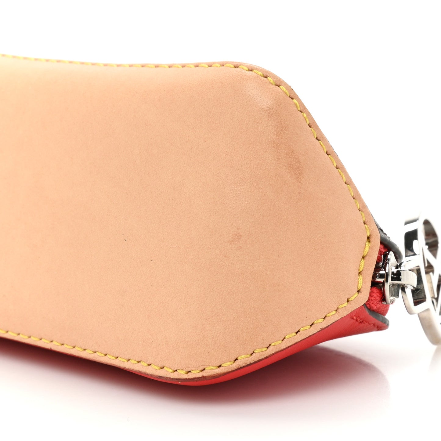 Monogram Elizabeth Pencil Pouch Red
