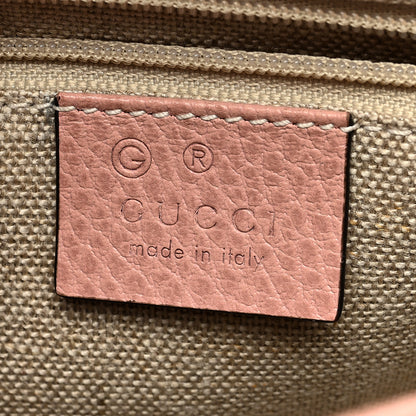 Gucci Dollar Calfskin Interlocking G Top Handle Shoulder Bag Soft Pink 6 of 10