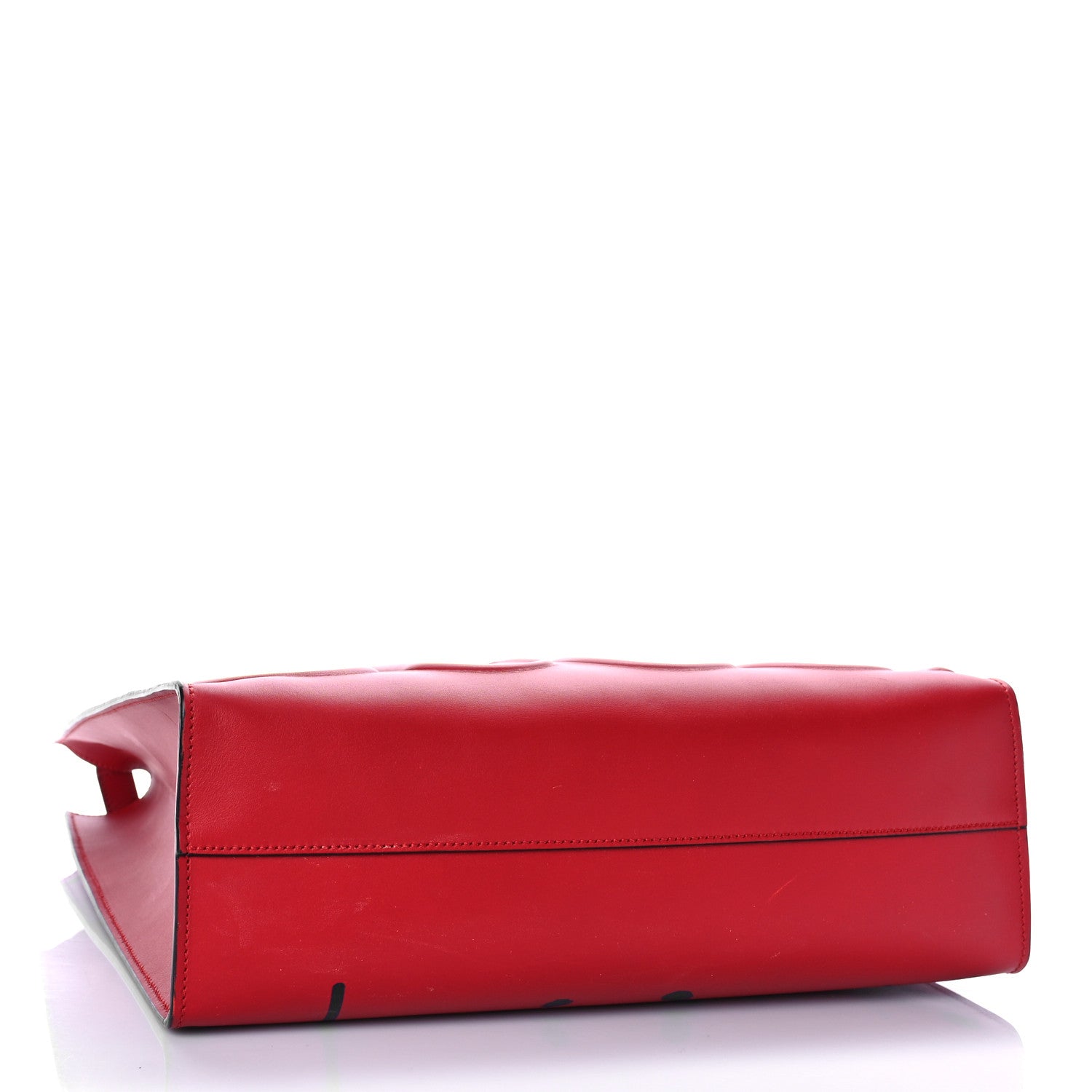 Gucci Calfskin GucciGhost Real Medium XL Tote Hibiscus Red 4 of 12