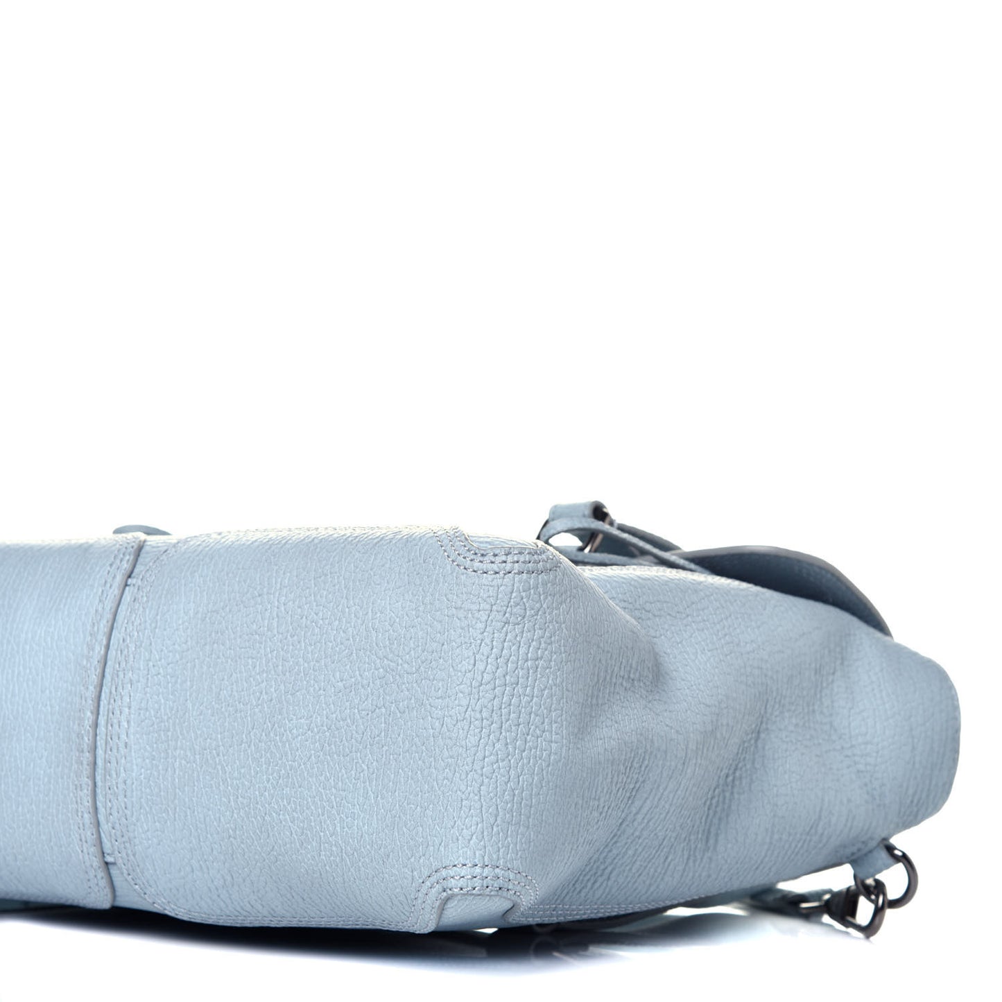 Textured Calfskin Medium Pashli Satchel Light Blue