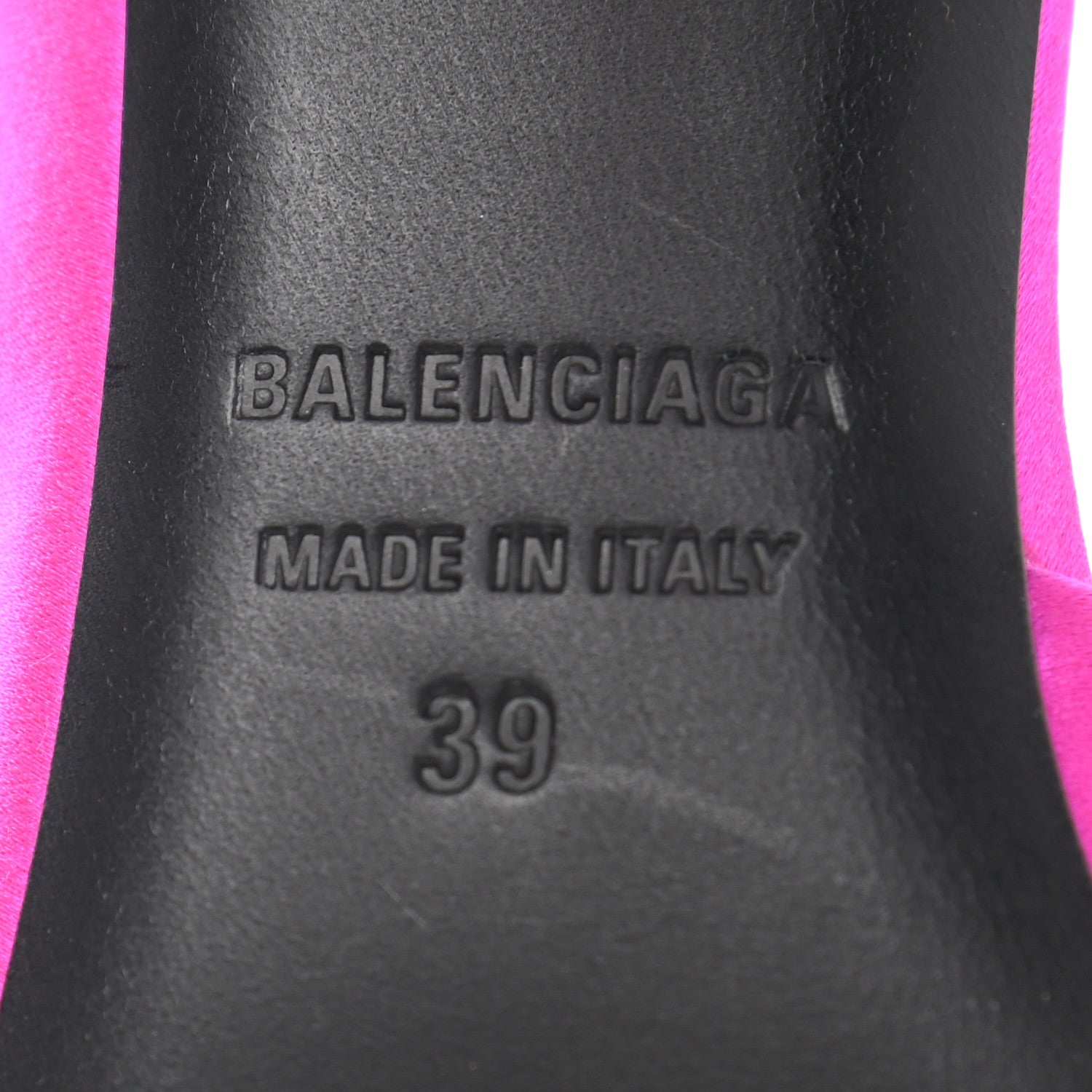 Balenciaga Satin Talon d'Orsay Pumps 39 Rose Fuchsia 6 of 11