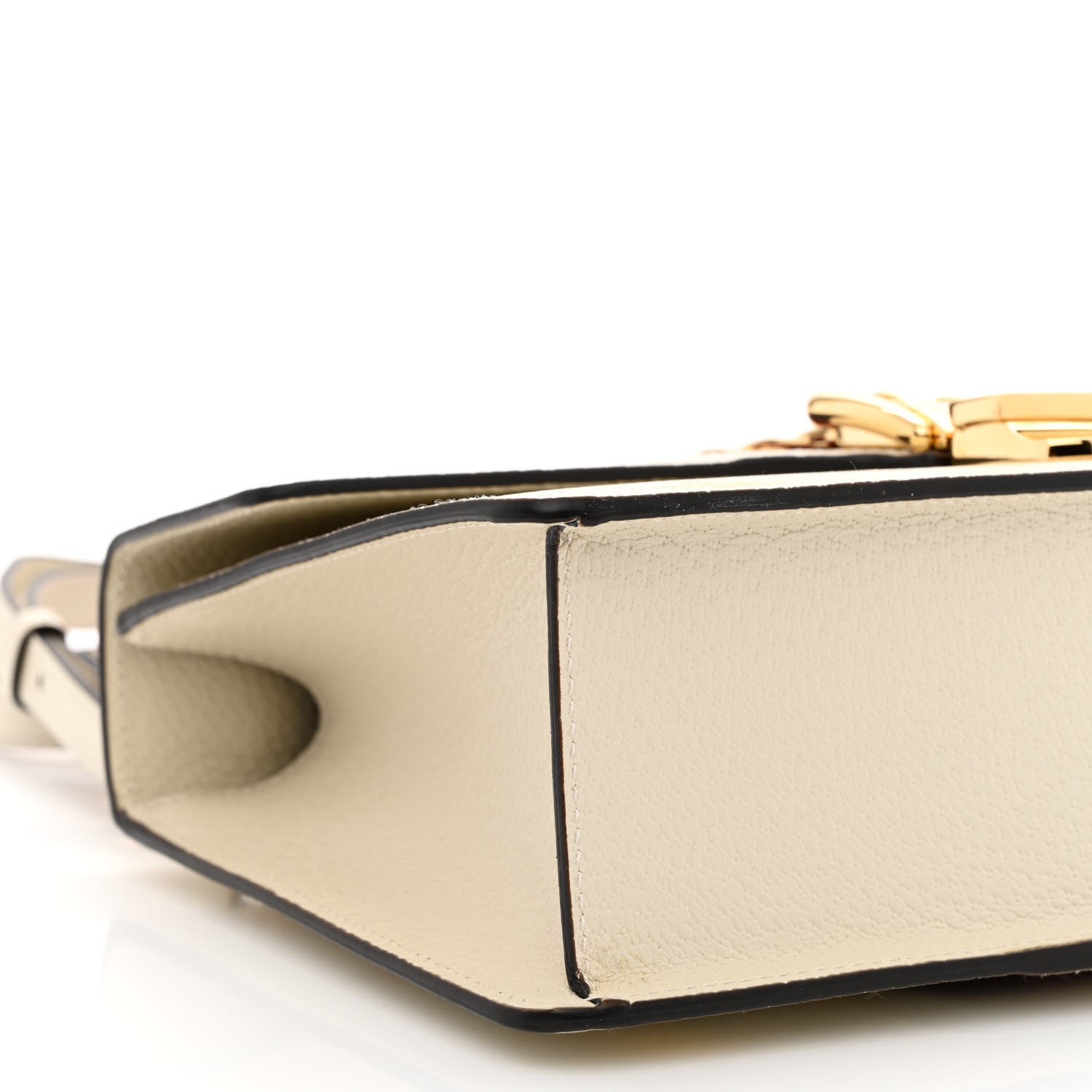 Gucci Textured Calfskin Bee Star Print Small Sylvie Shoulder Bag Mystic White 9 of 10