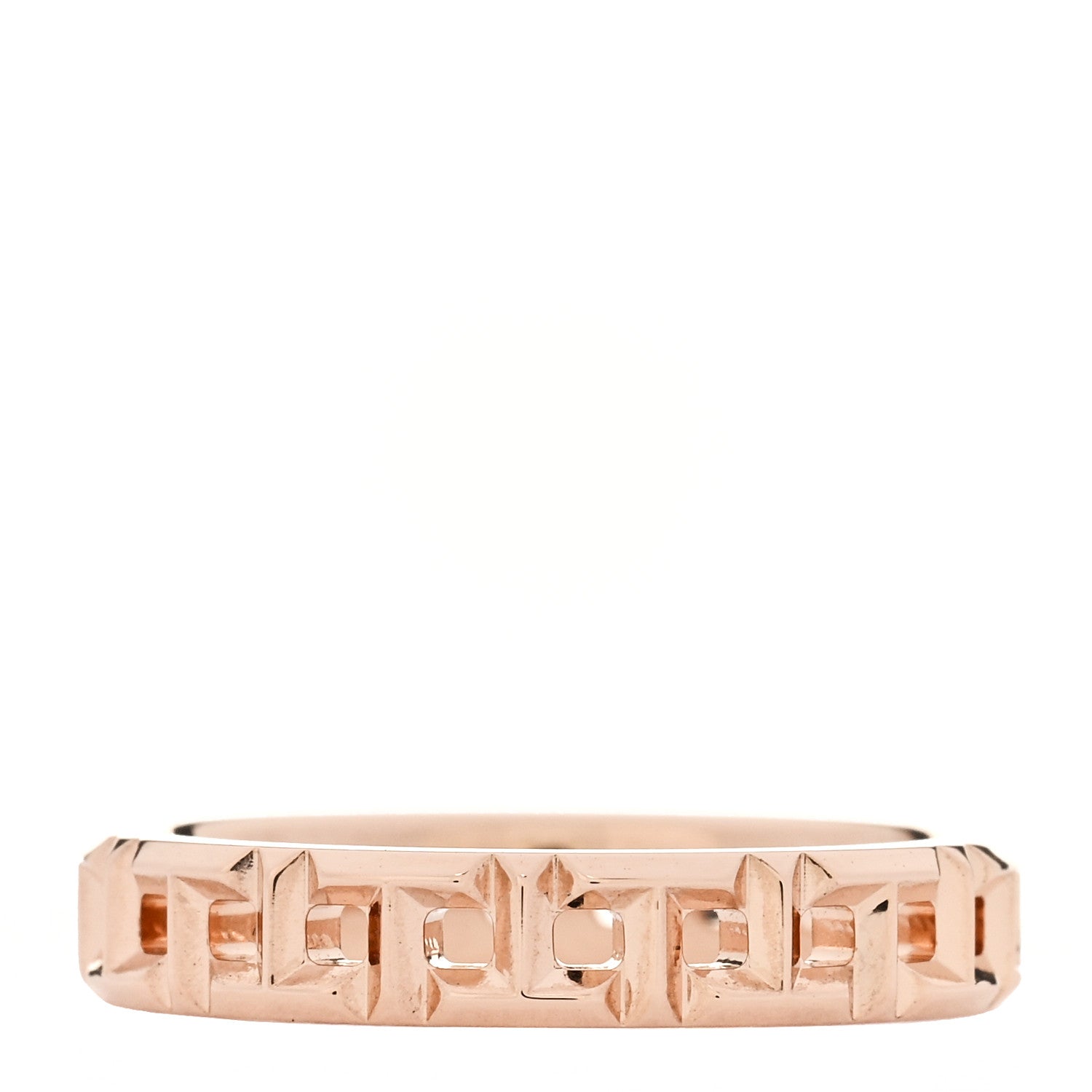 Tiffany 18K Rose Gold Narrow T True Ring 48 4.5 3 of 4