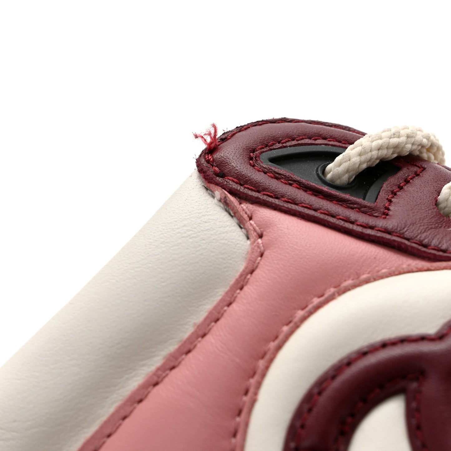 Calfskin CC Sneakers 40 Light Burgundy White Pink