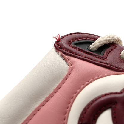 Chanel Calfskin CC Sneakers 40 Light Burgundy White Pink 12 of 14
