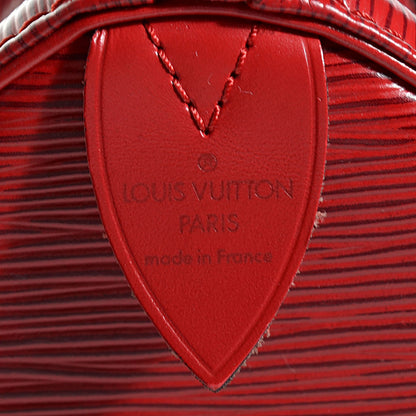 Louis Vuitton Epi Speedy 25 Castillan Red 6 of 7