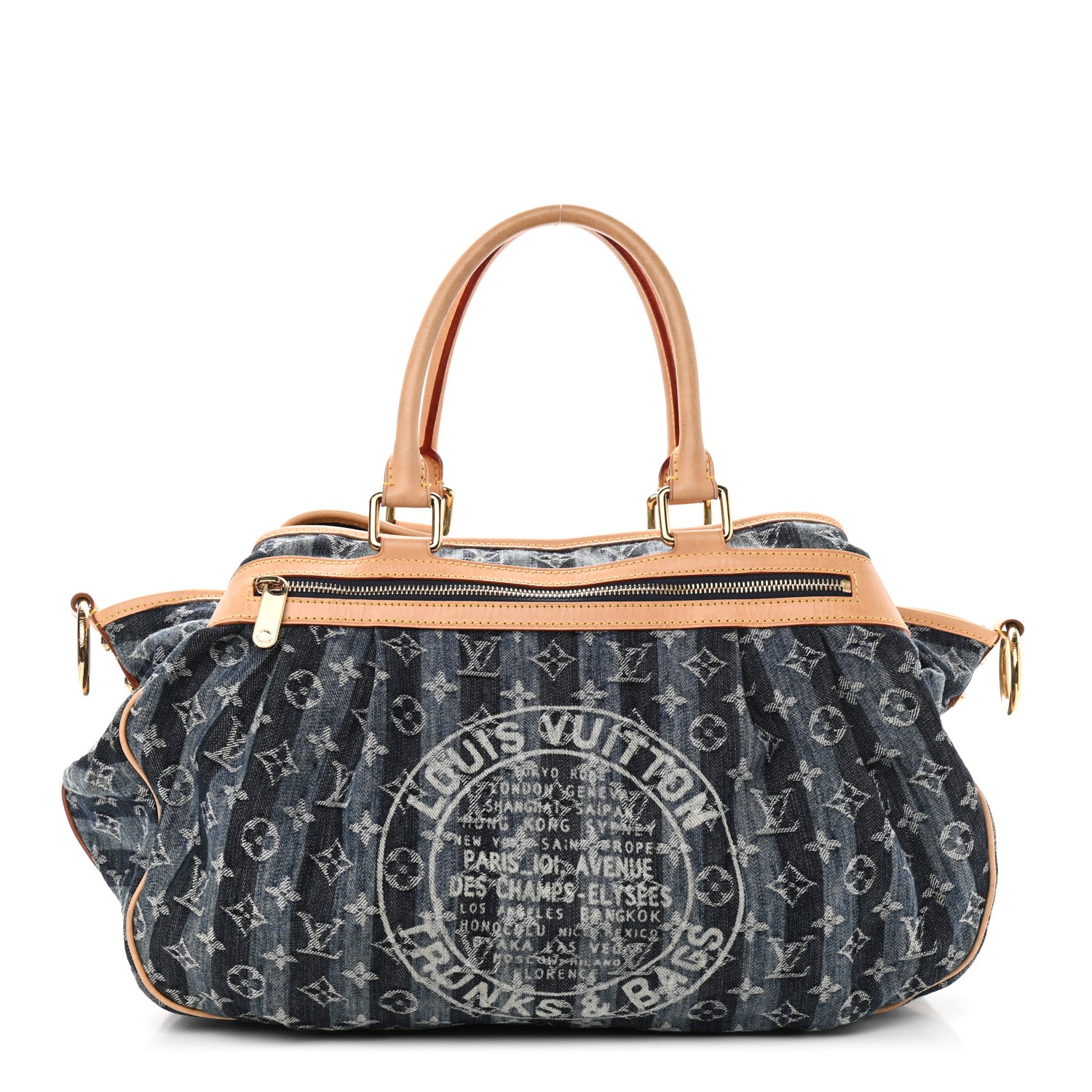 Louis Vuitton Denim Raye Cabas GM 2 of 17