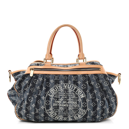 Louis Vuitton Denim Raye Cabas GM 2 of 17