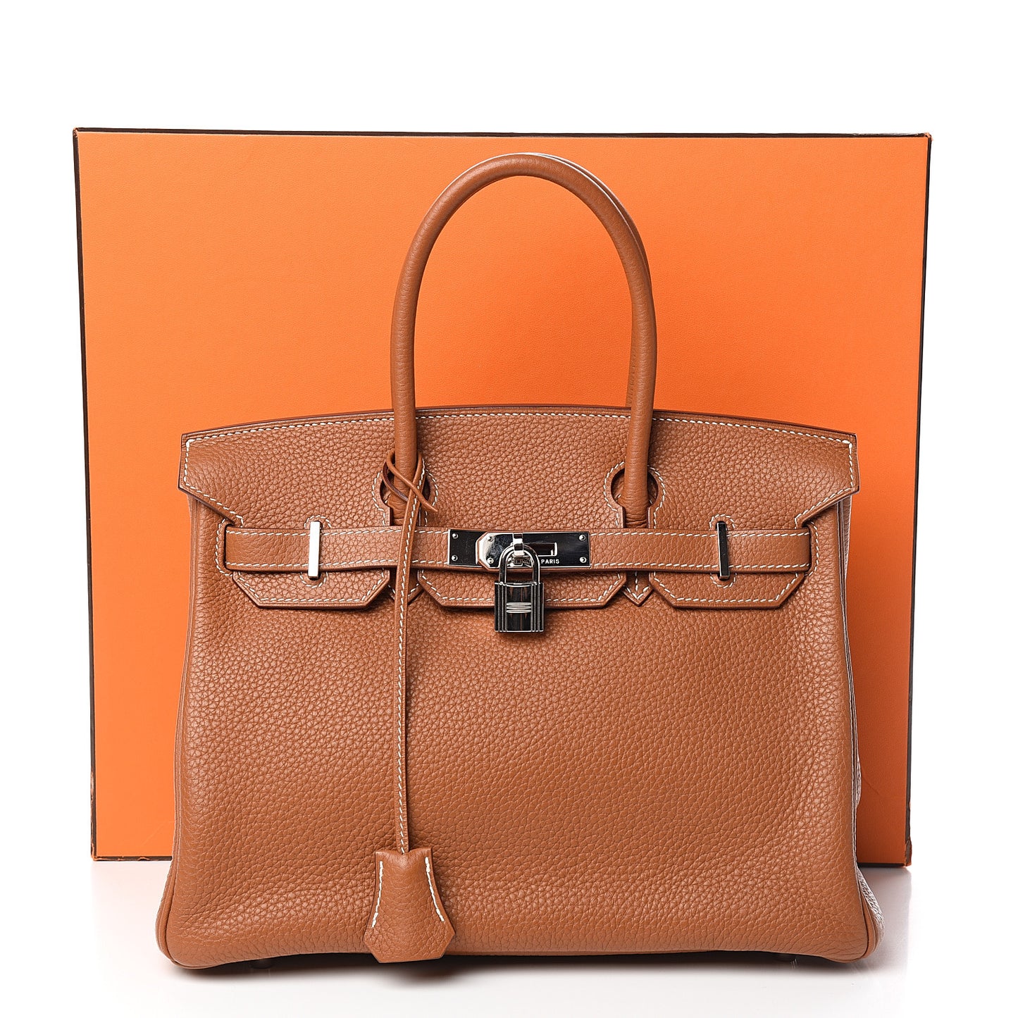 Taurillon Clemence Birkin 30 Gold