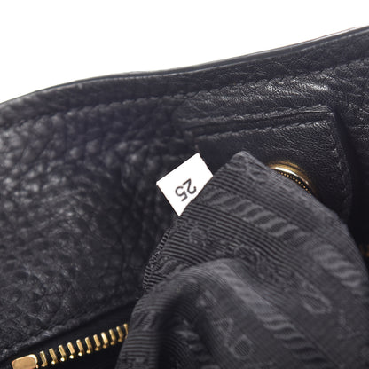 Prada Vitello Daino Tote Black 7 of 16
