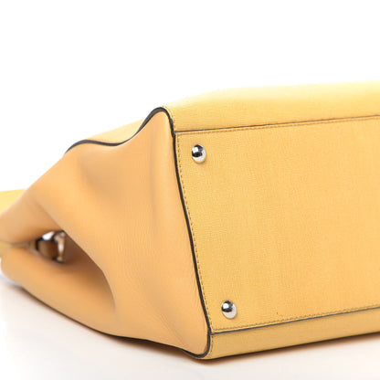 Fendi Vitello Elite Flamingo Regular 2Jours Tote Giallo Alchemy 9 of 15