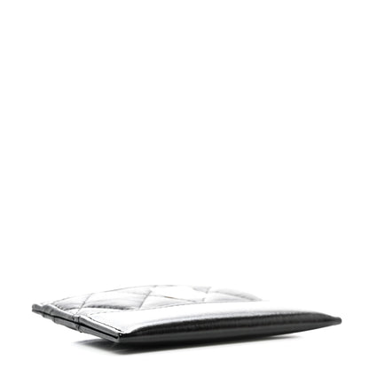 Chanel Aged Calfskin Quilted Gabrielle Card Holder Black 4 of 8