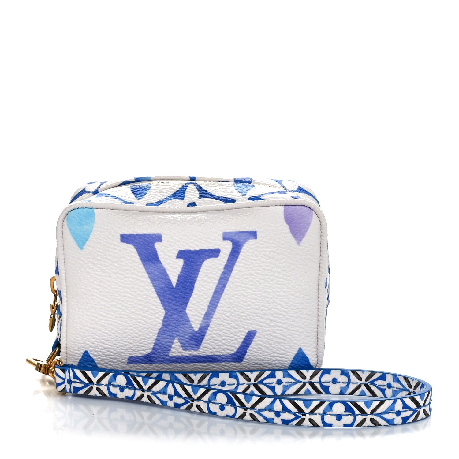 Louis Vuitton Monogram Giant Watercolor Wapity Case Blue 1 of 9