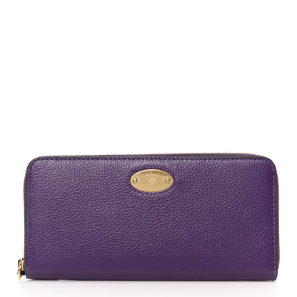 Mulberry Small Classic Grain Zip Around Long Wallet Amethyst 1 of 11