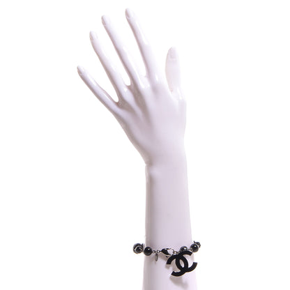 Chanel Beaded CC Bracelet Black 2 of 5