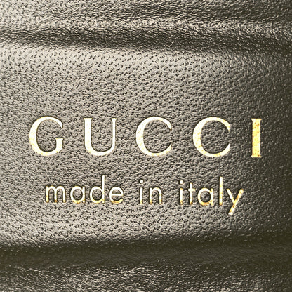 Gucci Suede GG Debossed Horsebit Wedge Sandals 39.5 Forest Green 9 of 10