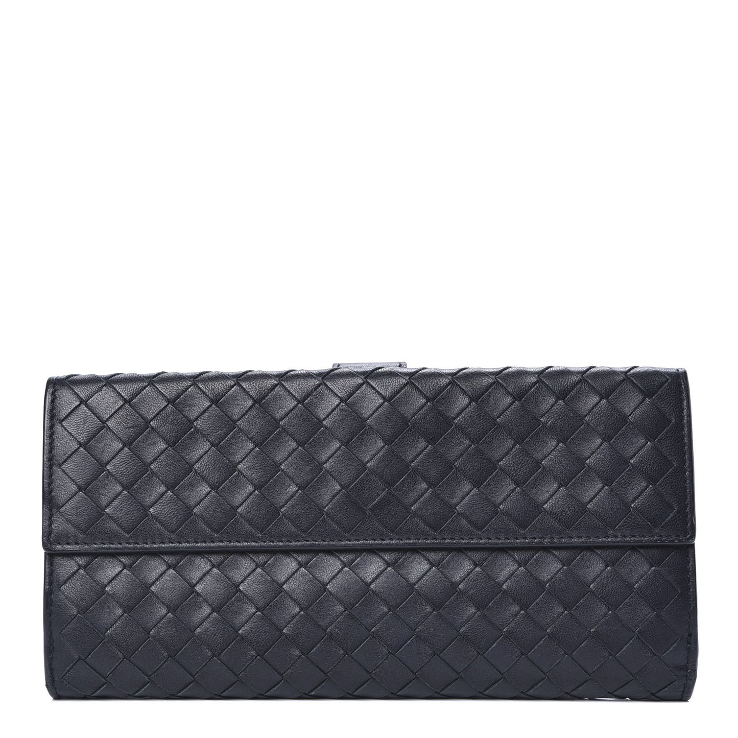 Nappa Intrecciato Continental Wallet Black
