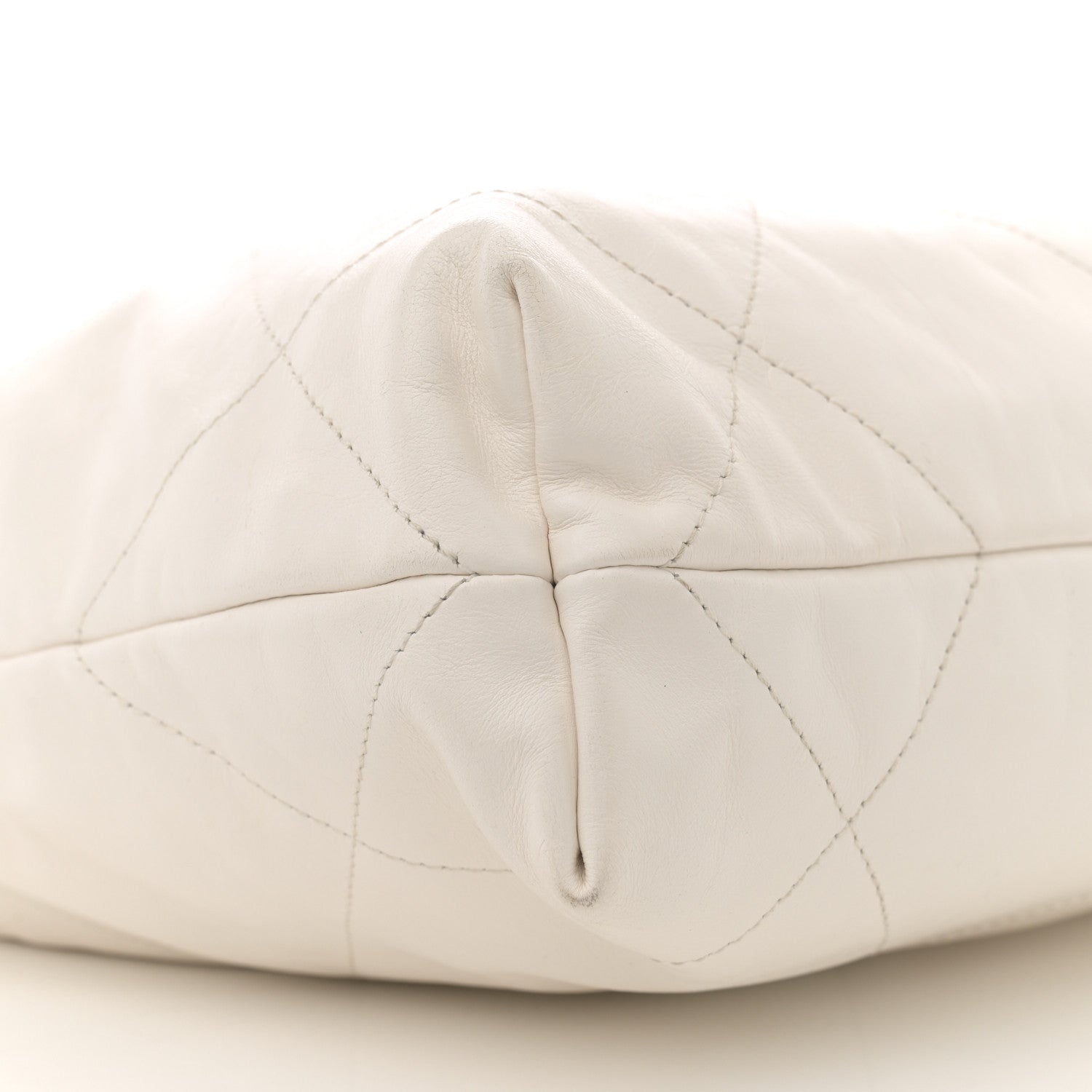 Chanel Shiny Calfskin Quilted Small Chanel 22 White 10 of 11