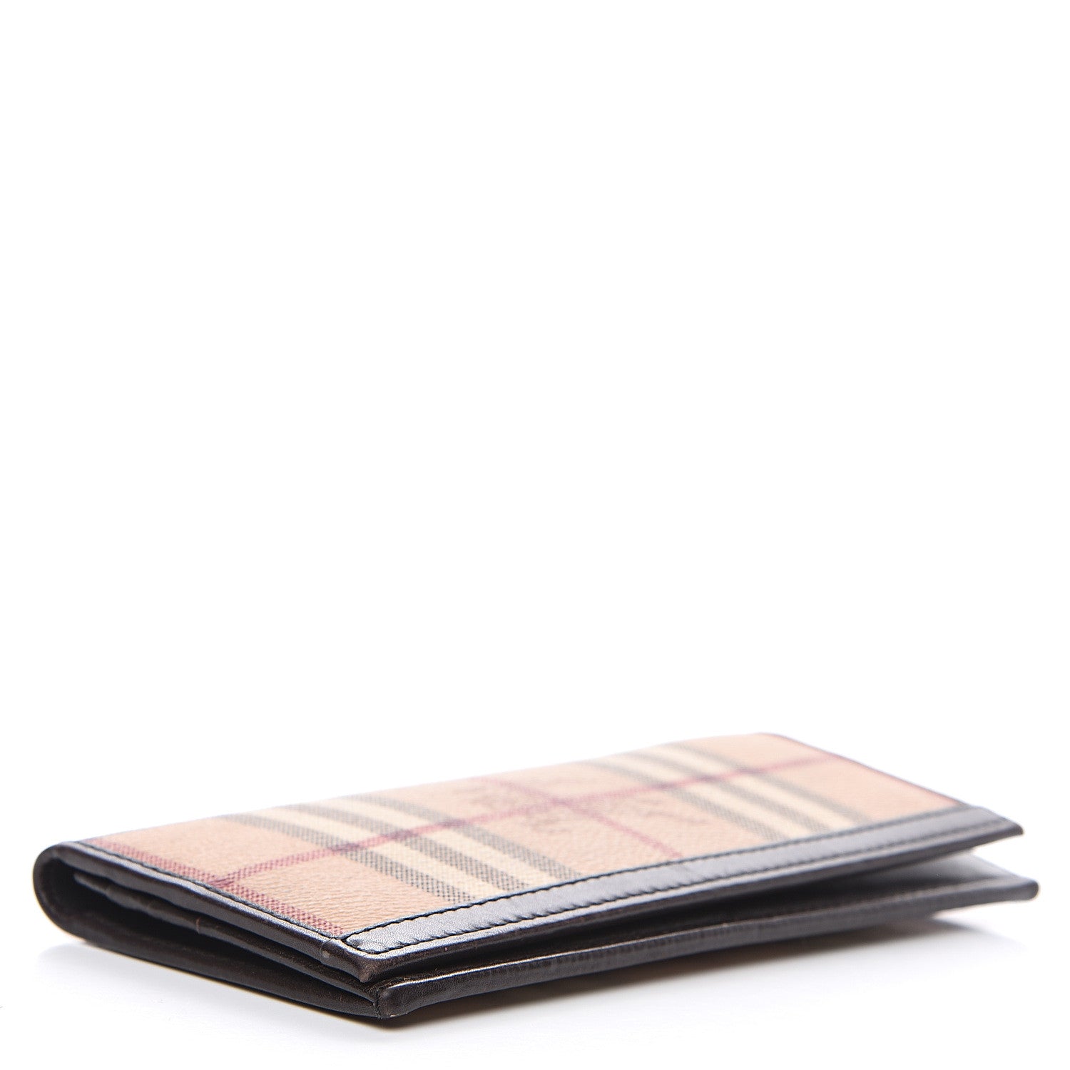 Burberry Haymarket Check Continental Wallet Chocolate 3 of 14