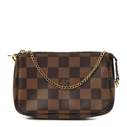 Louis Vuitton Damier Ebene Mini Pochette Accessories 1 of 8