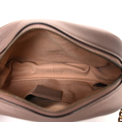 Gucci Calfskin Matelasse Mini GG Marmont Chain Shoulder Bag Porcelain Rose 5 of 10