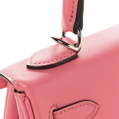 Hermes Swift Kelly Retourne 25 Rose Azalee 13 of 14