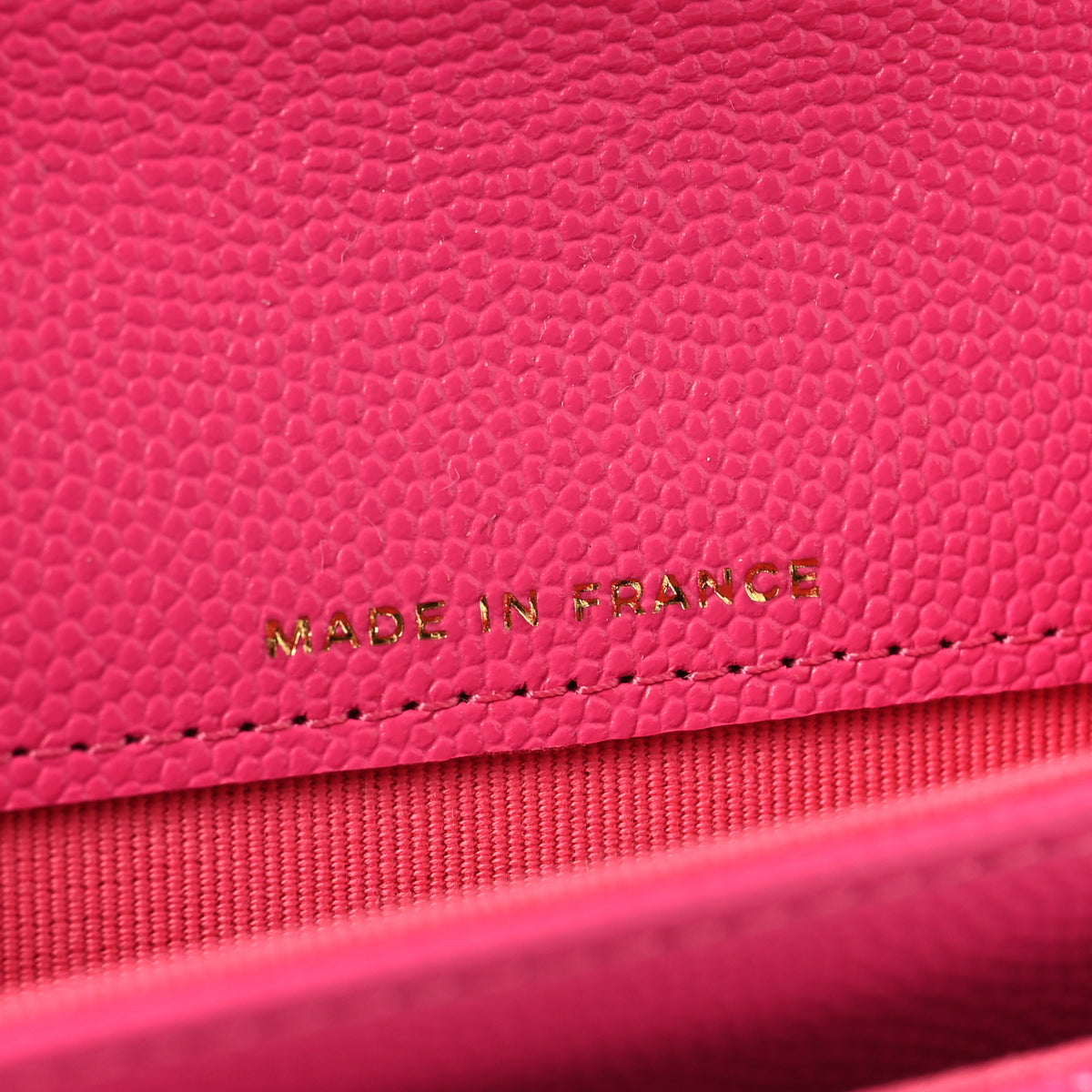 Chanel Caviar Quilted Flap Card Holder Wallet Dark Pink 7 of 9