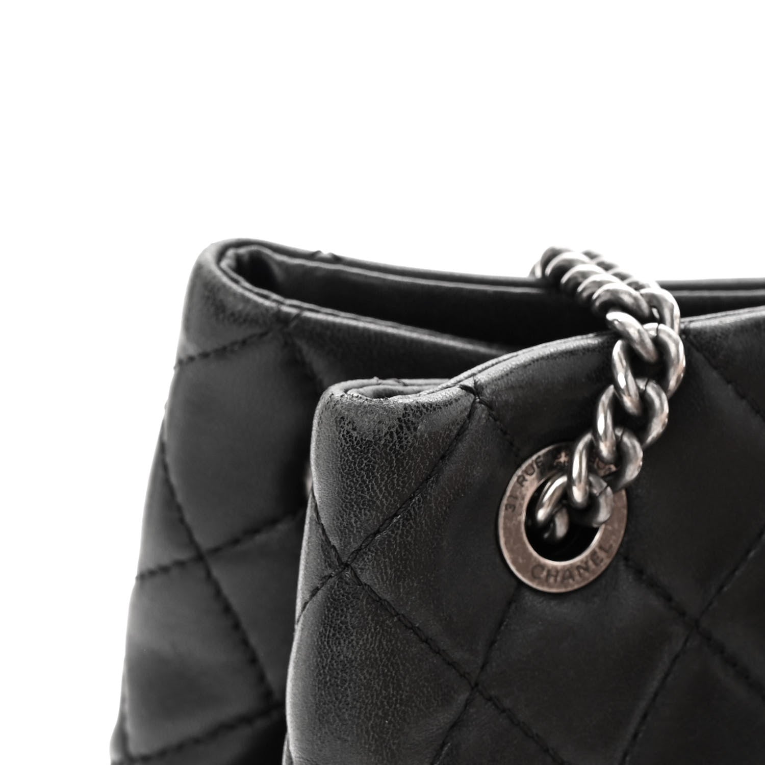 Chanel Lambskin Quilted Accordion Tote Black 15 of 16