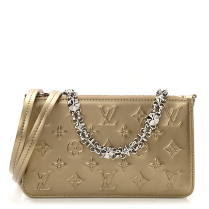 Louis Vuitton Calfskin Debossed Monogram Lexington Pochette Light Gold 1 of 7
