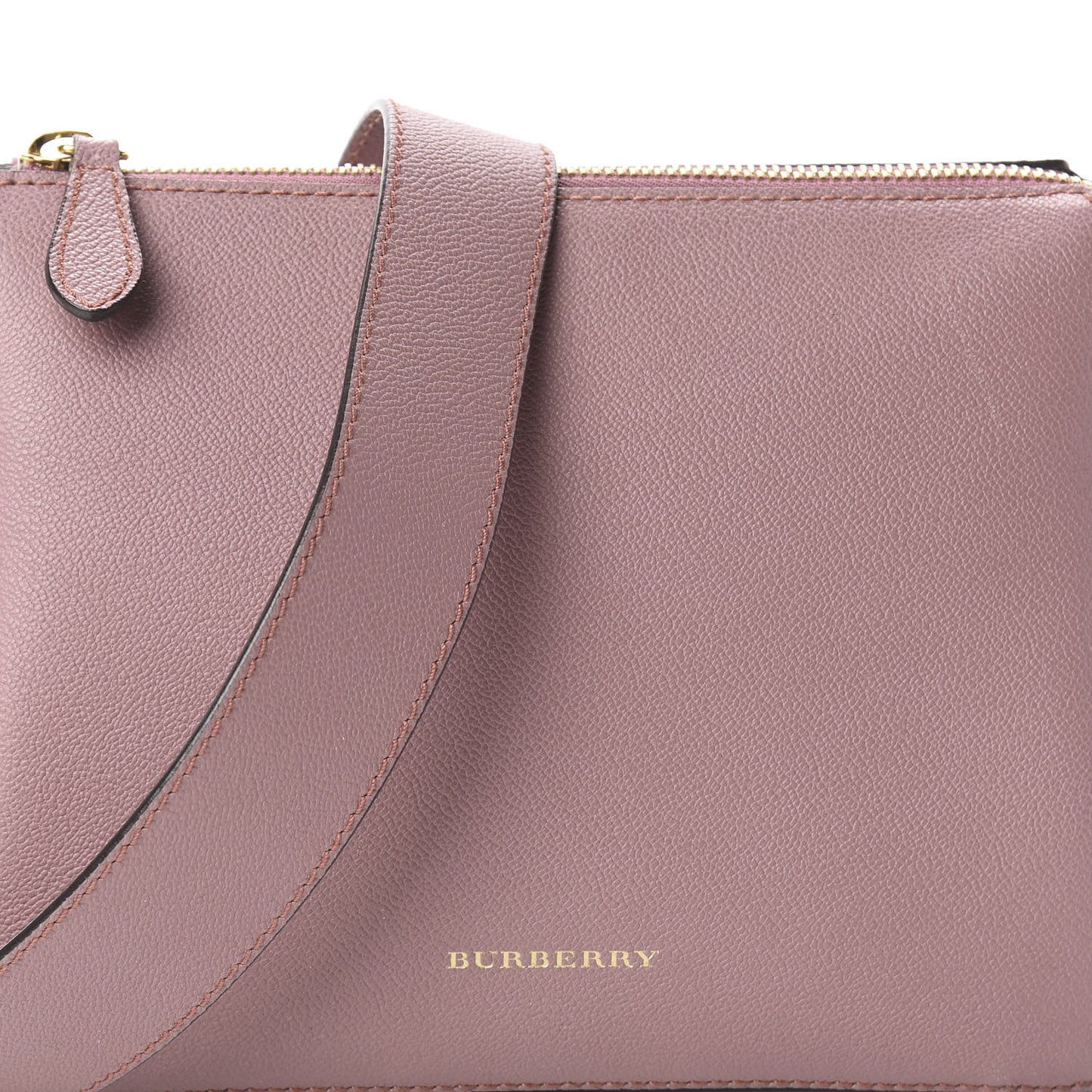 Soft Grain Calfskin House Check Small Helmsley Crossbody Dusty Pink