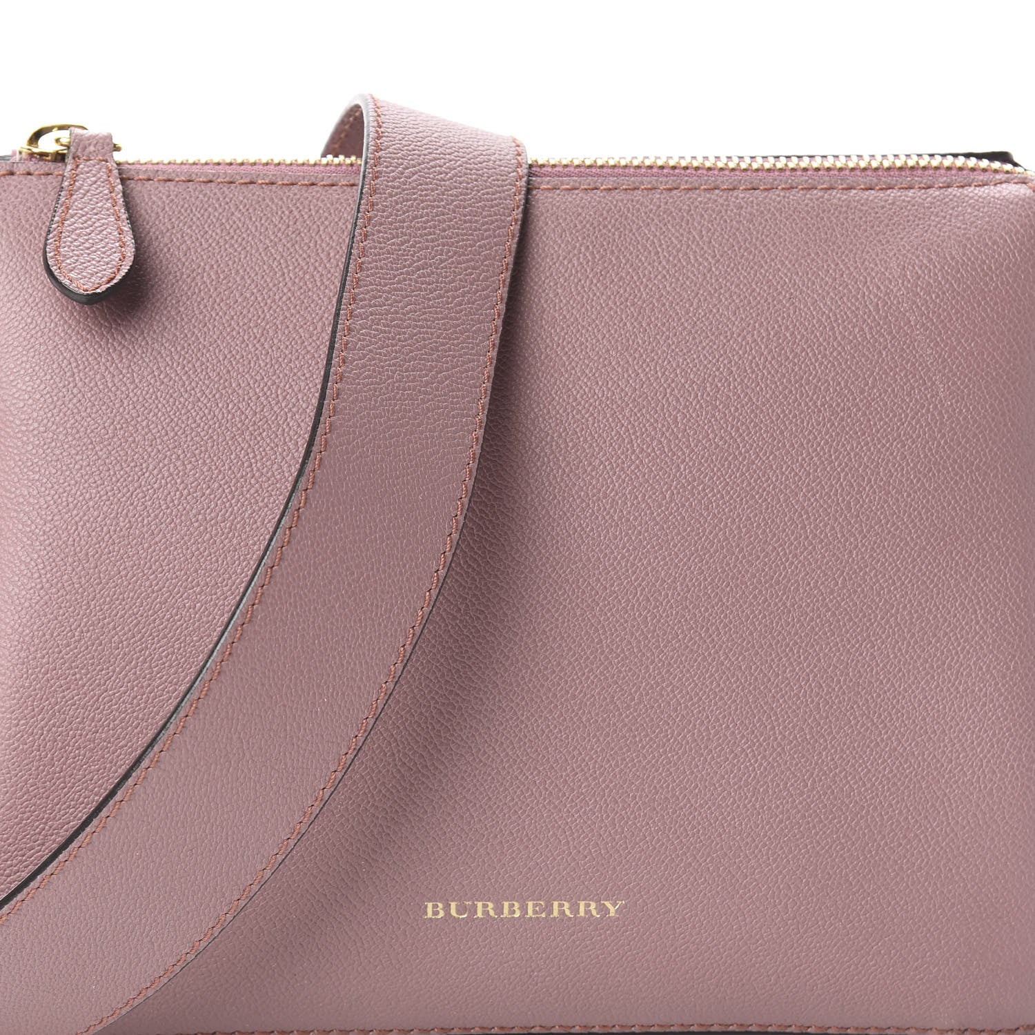 Burberry Soft Grain Calfskin House Check Small Helmsley Crossbody Dusty Pink 6 of 8