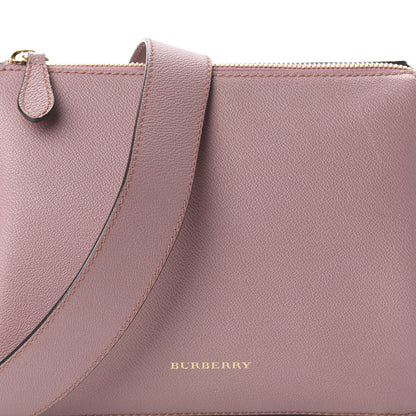Burberry Soft Grain Calfskin House Check Small Helmsley Crossbody Dusty Pink 6 of 8