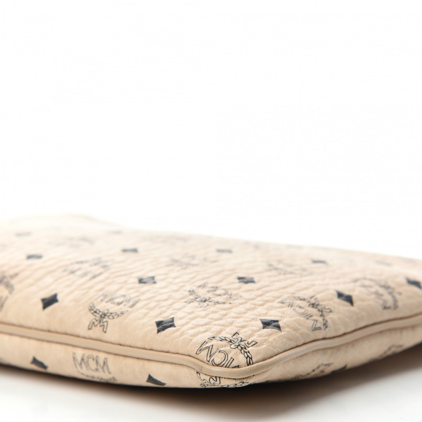 Visetos Medium Crossbody Pouch Beige