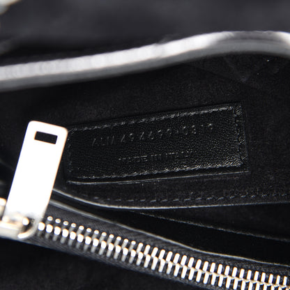 Saint Laurent Metallic Calfskin Y Quilted Monogram Small Loulou Chain Satchel Acciaio 7 of 11