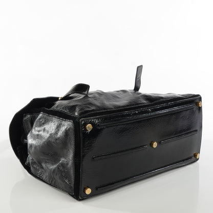Saint Laurent Patent Calfskin Large Muse Two Black 4 of 7