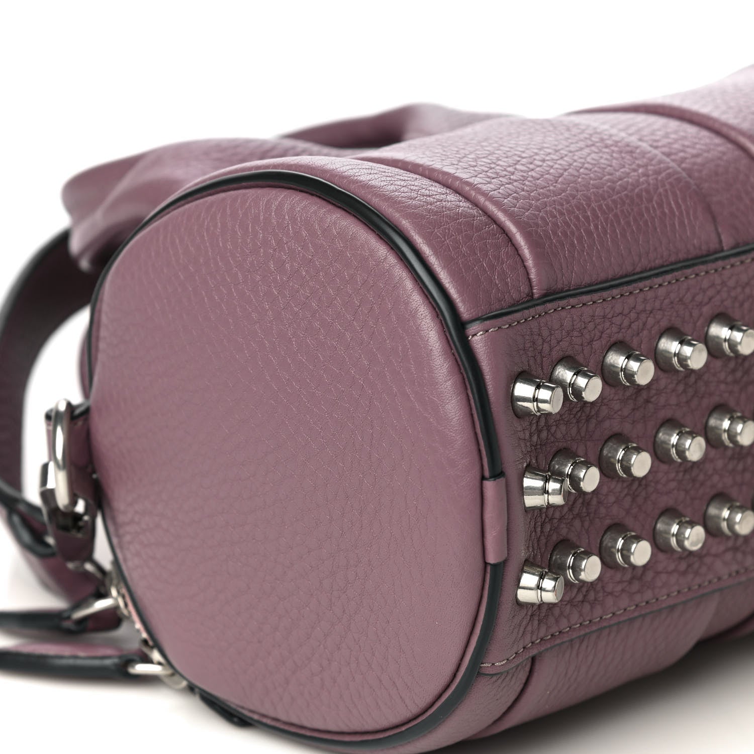 Alexander Wang Pebbled Lambskin Mini Rockie Mauve Rhodium Hardware 9 of 12