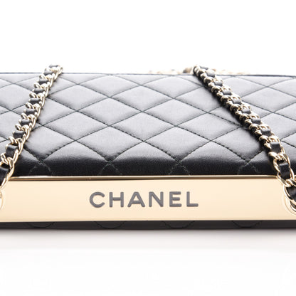 Chanel Lambskin Quilted Trendy CC Wallet On Chain WOC Black 10 of 10