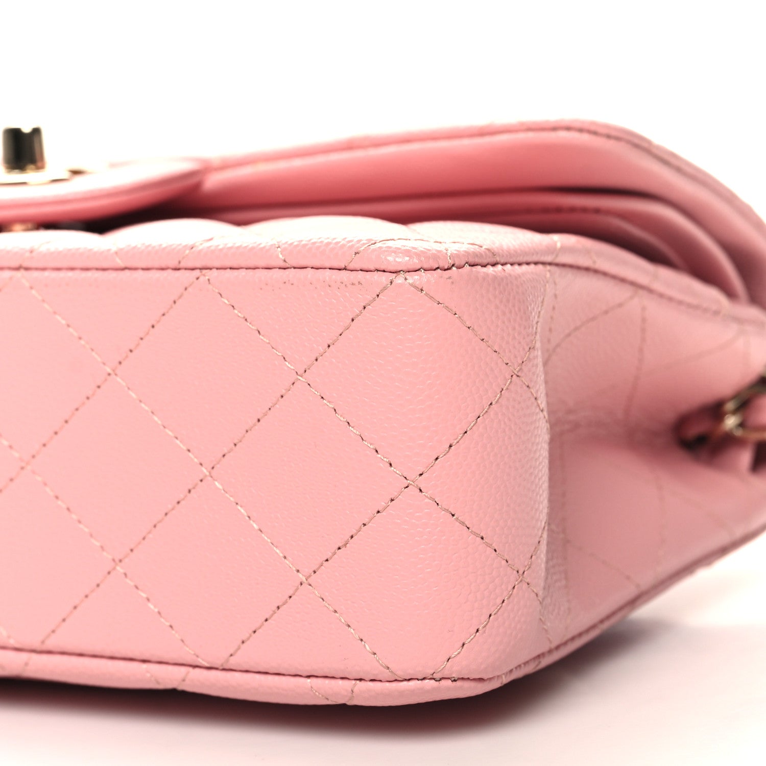 Chanel Caviar Quilted Small Double Flap Pink 10 of 10