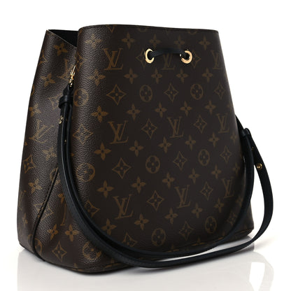 Louis Vuitton Monogram Neonoe MM Black 3 of 9