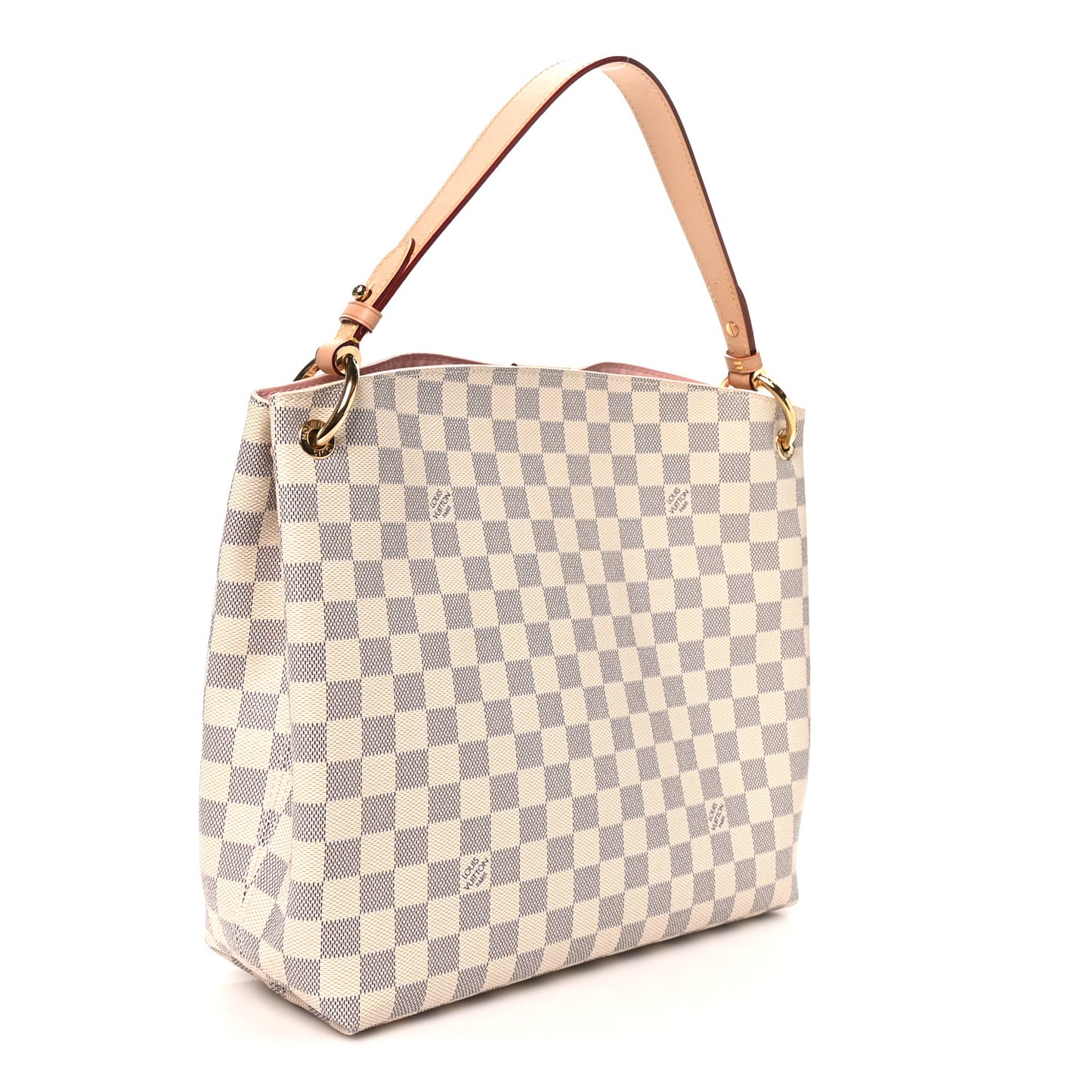 Damier Azur Graceful PM Rose Ballerine Rose Ballerine