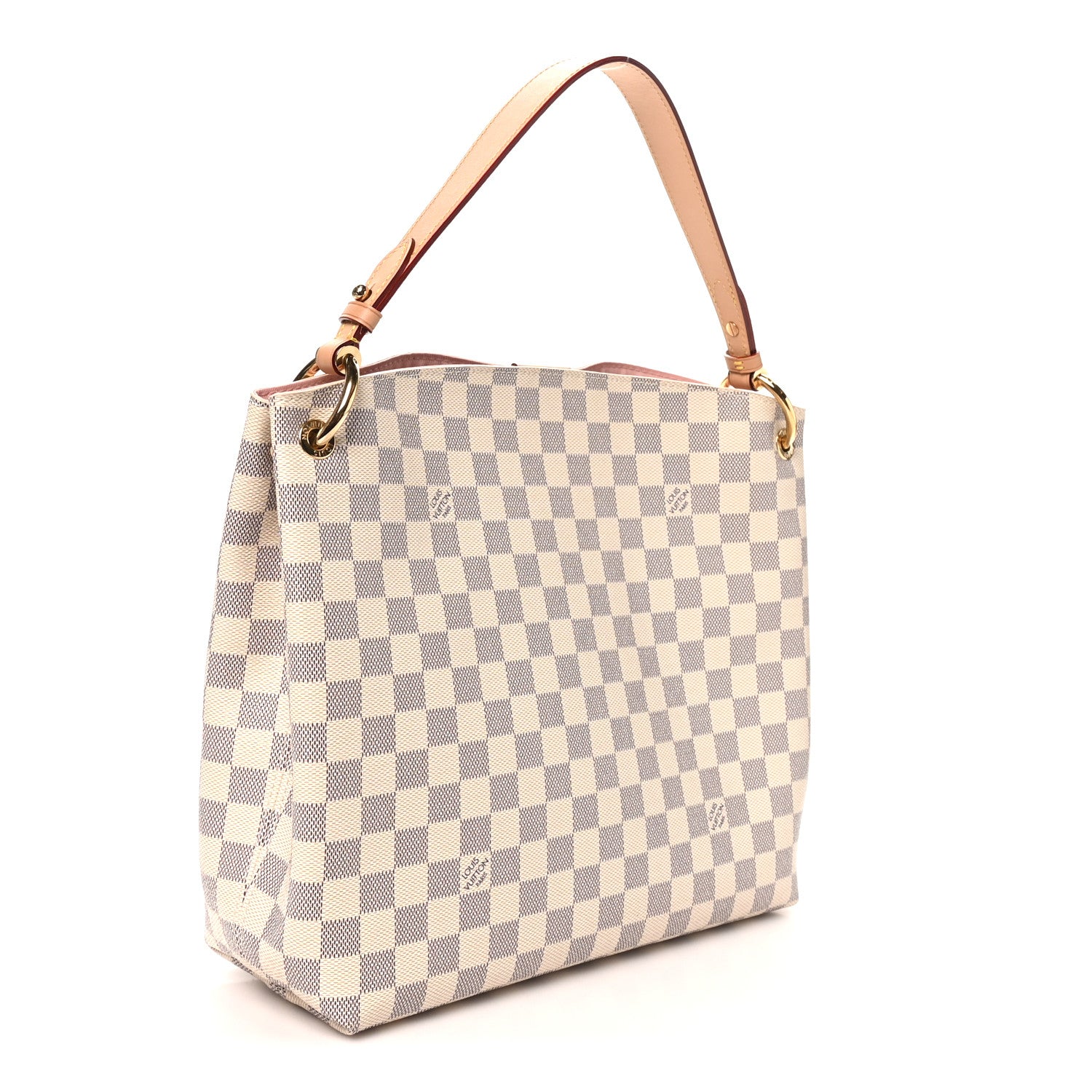 Louis Vuitton Damier Azur Graceful PM Rose Ballerine Rose Ballerine 3 of 9