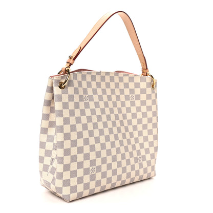 Louis Vuitton Damier Azur Graceful PM Rose Ballerine Rose Ballerine 3 of 9