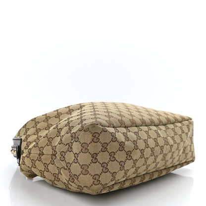 Gucci Monogram Medium Horsebit Chain Hobo Dark Brown 4 of 9