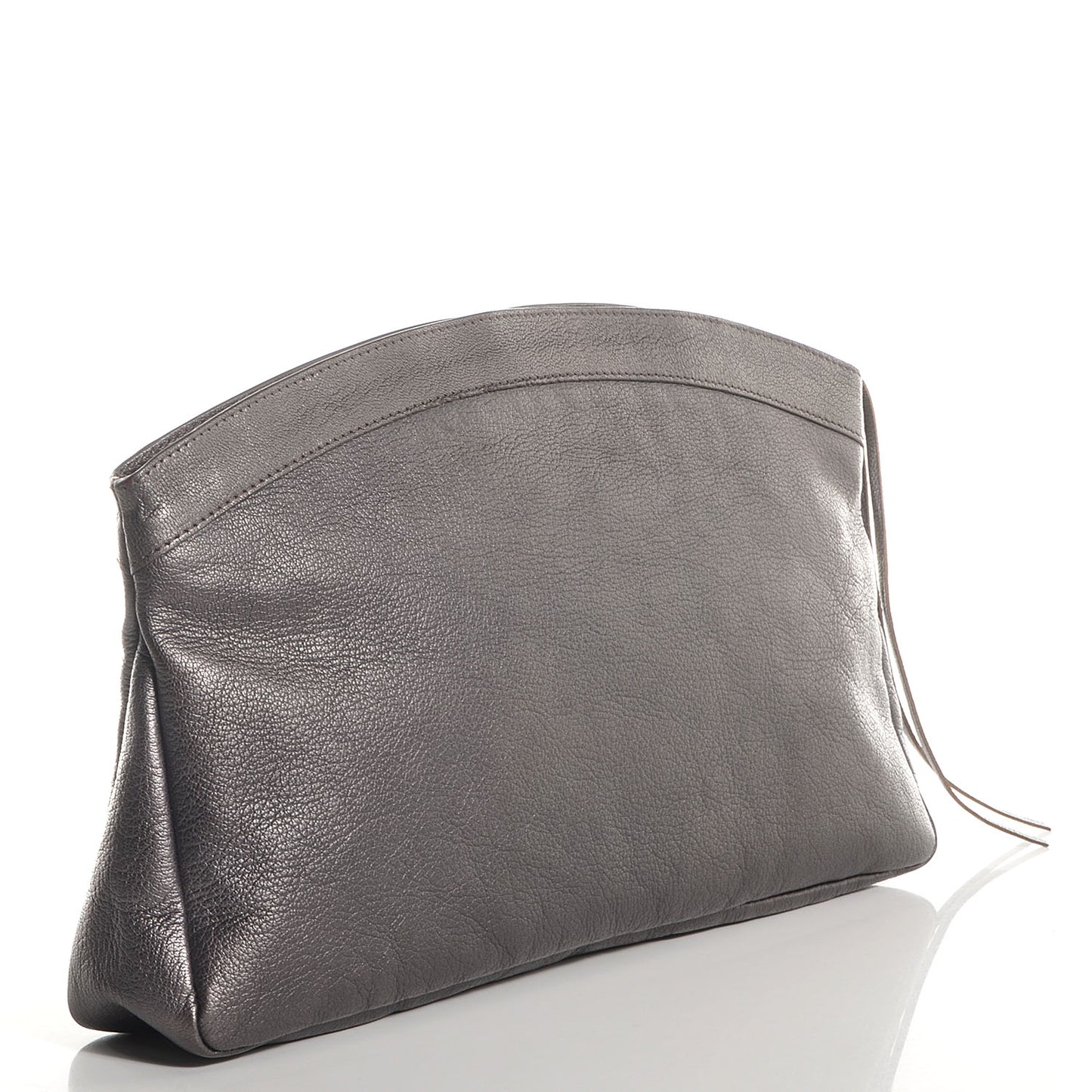 Chevre Classic Gold Hardware Premier Clutch Bronze