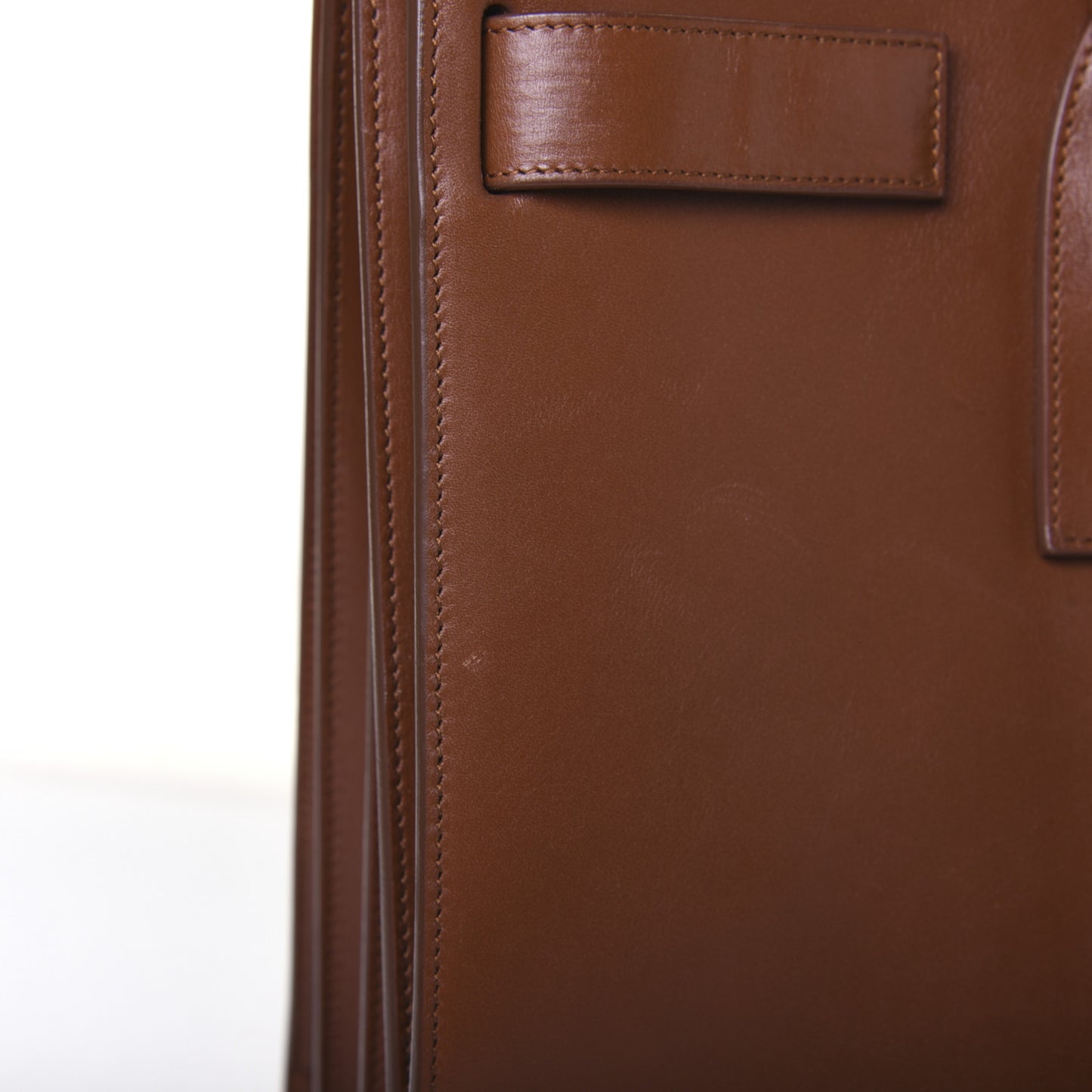 Calfskin Large Sac De Jour Carryall Cognac