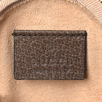 Gucci GG Supreme Monogram Web Ophidia Round Coin Purse Beige New Acero 6 of 7